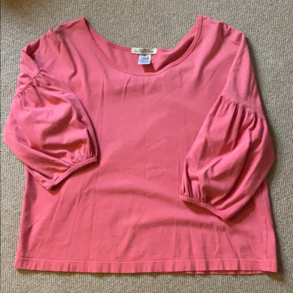 Coral 3/4 sleeve Top